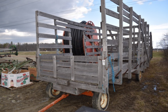 9x18' Wooden Rack Wagon 8 Ton Gear