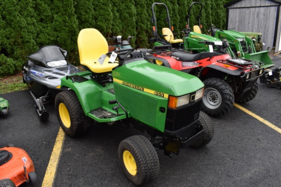 JD 455 Diesel mower w/deck