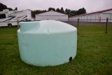 Poly tank, green, 1,100 gals