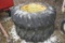 Set of 18.4-34 Tires and Rims, Off JD 4020
