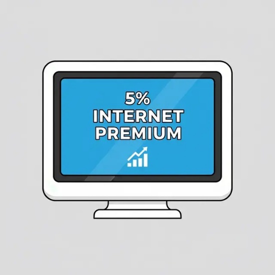 5% Internet Premium