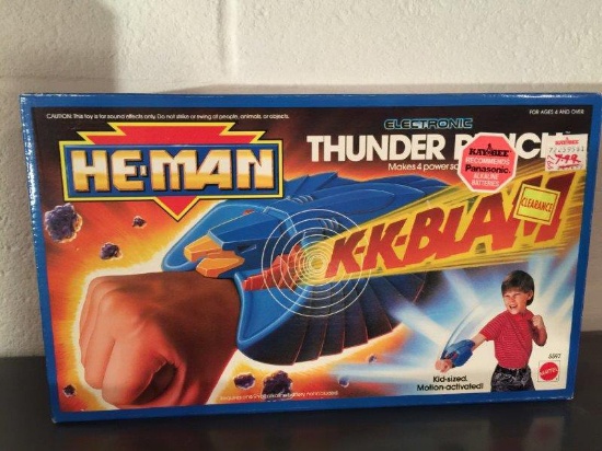 Mattel He-Man Electronic Thunder Punch New Sealed Mint Piece