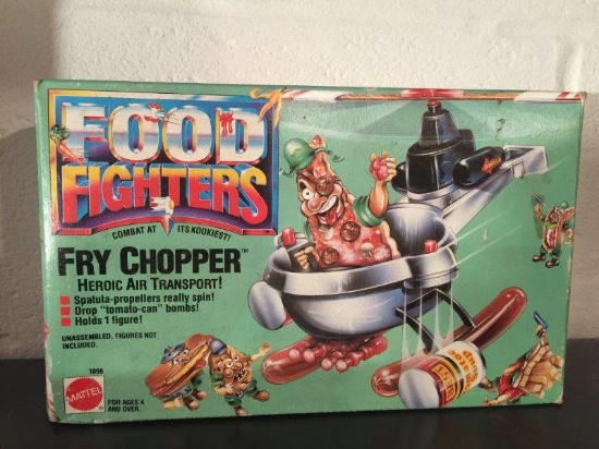 Mattel Food Fighters Fry Chopper New Old Stock