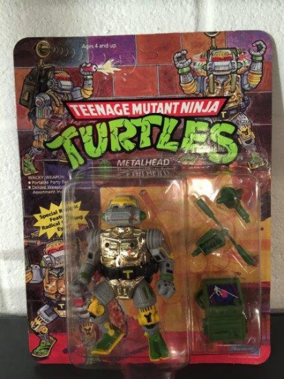 Playmates Teenage Mutant Ninja Turtles Metalhead New Old Stock Unpunched