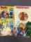 Mixed Lot Popeye Lone Ranger Records, Romper Room Scooby Doo and Sprout Figure