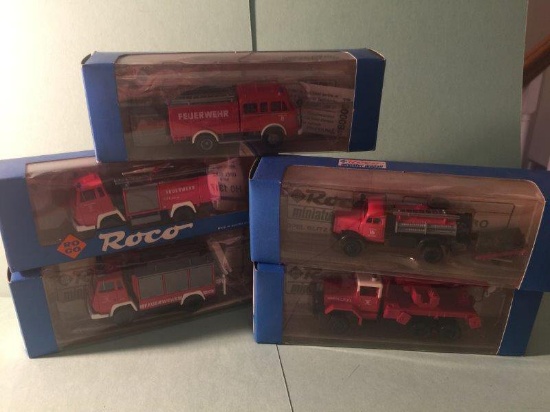 Roco Miniatur Modell Cars Fire Engines Lot