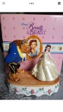 1980's Disney Beauty And The Beast Ceramic Statue In The Box