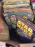 Box Lot of Vintage Comics Star Wars And More