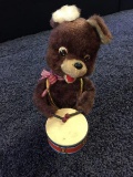 Vintage Drumming Bear