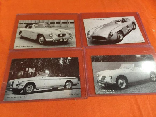 Vintage Car Post Cards Lot