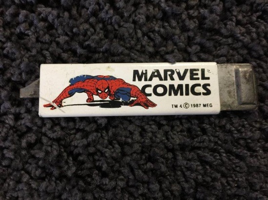 1987 Marvel Comics Spider-Man Promo Razor Blade Holder