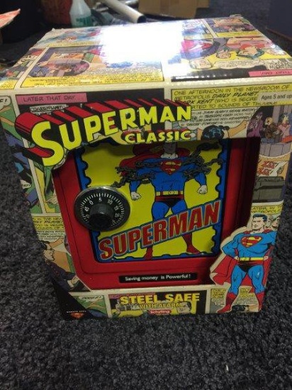 Schylling Superman Steel Safe With Alarm