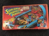 Superman Spinball Pinball Game With Box