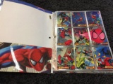 Small Folder Full of Spider-Man Trading Cards