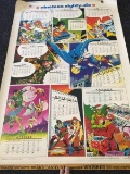 1986 DC Comics Calendar Poster