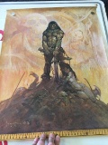 1974 Frazetta Conan Style Poster Art Print