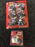 Riddell Steelers Team Helmets Set And XL Super Bowl Helmet