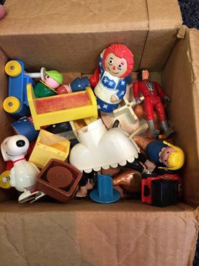 Mixed Box Lot Of Fisher Price, Snoopy And More