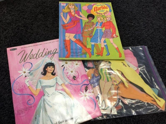 Vintage Whitman Groovy World Of Barbie Paper Dolls And More