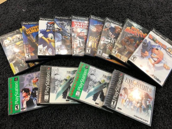 Playstation 1 and 2 Game Lot, Final Fantasy, Sonic, And More