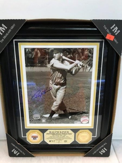 The Highland Mint Ralph Kiner Autographed Photo And Coin Set Limited Numbered 2/50
