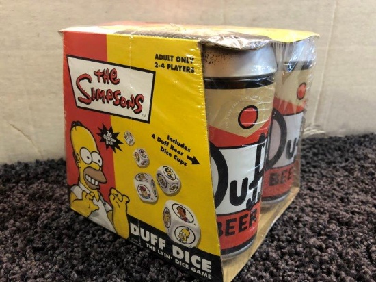 New Old Stock The Simpsons Duff Dice Game