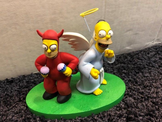 The Simpsons Good And Evil Homer Statue