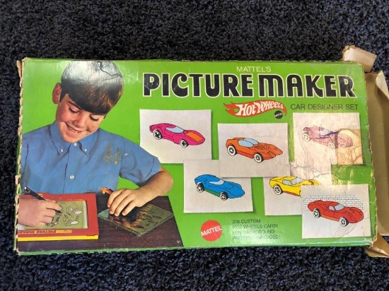 Vintage Mattel Hot Wheels Picture Maker Set