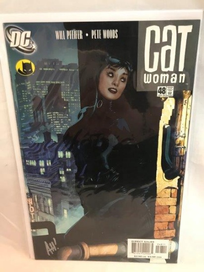 DC Comics Cat Woman Issue 48 Autographed By Adam Hughes