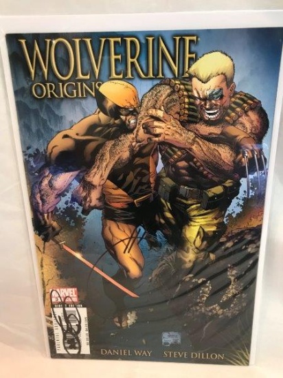 Marvel Comics Wolverine Origins Issue 3 Autographed by Joe Quesada And Daniel Way