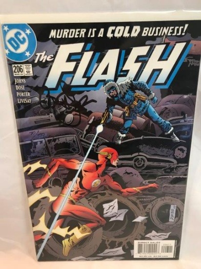 DC Comics The Flash Issue 206 Autographed By Geoff Johns