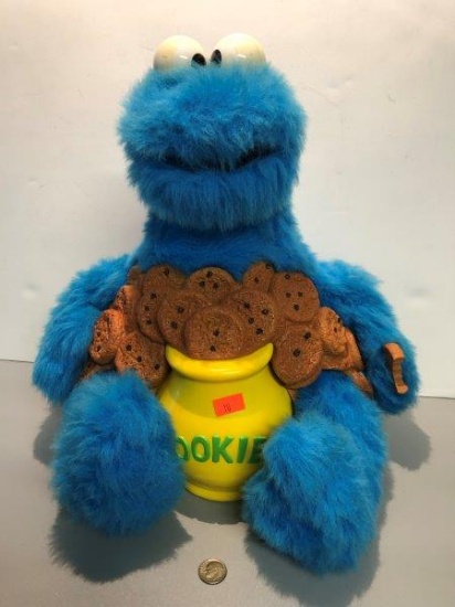 1987 Ideal Sesame Street Cookie Monster Storymagic Talking Plush