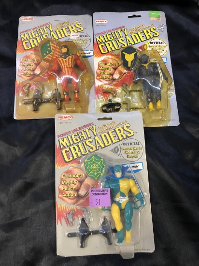 LOT OF 3X SEALED REMCO MIGHTY CRUSADERS