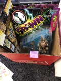 BOX LOT OF ACTION FIGURES ALL NEW ON CARD