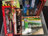 LARGE BOX LOT OF PROMO CARS, MODELS AND MORE