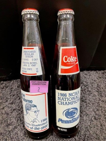 1986 NCAA PENN State Coke Bottles Lot