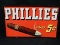 Phillies Cigar Store Tin Advertising Sign