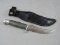 Vintage Western Skinning Knife with Leather Sheath