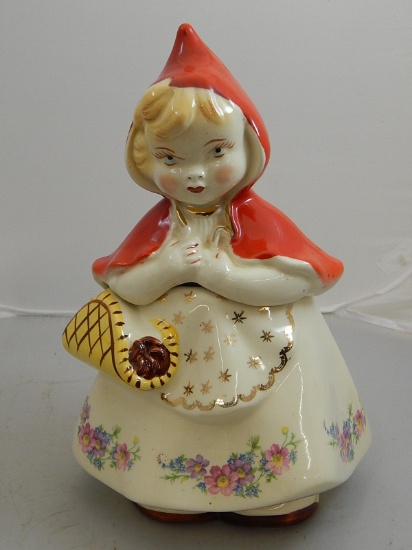 Vintage Hull Ware Little Red Riding Hood Cookie Jar