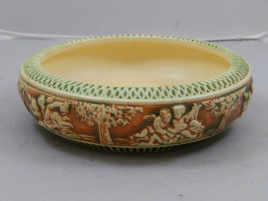 Antique Roseville Pottery Donatello Bowl c. 1915