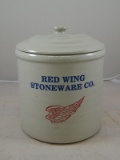 Red Wing Contemporary Pottery Crock with Daisy Lid