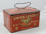 Union Leader Cut Plug Tobacco Tin
