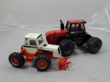 J.I. Case 4894 (ERTL) & Traction King (NZG) Tractors  1:32 Scale LOT OF 2
