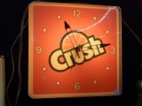 Vintage 1970's Crush Soda Advertising Clock