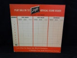 Schlitz 1951 1952 Official Score Board