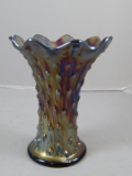 Northwood or Millersburg Carnival Glass Hobnail Vase