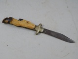 Vintage Czechslovakia Deer Foot Folding Knife