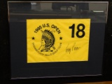 1995 PGA Golf U.S. Open Shinnecock Hills Corey Pavin Autographed 18th Hole Pin Flag
