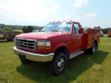 1997 FORD F350 UTILITY, 460 GAS, AUTO, 4X4 S/N 3FEKF38G2VMA07988 MI SHOWING 86039 **TITLE TO FOLLOW