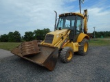 2003 NEW HOLLAND LB 75B, CAB, HEAT A/C, EXT HOE, 4X4 S/N 03101486 HRS SHOWING 4843